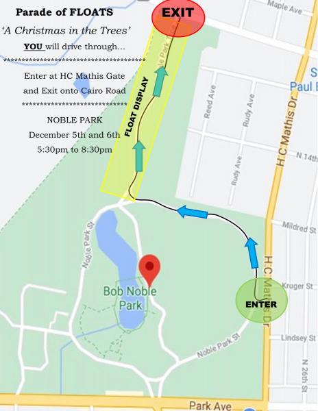 parade driving map