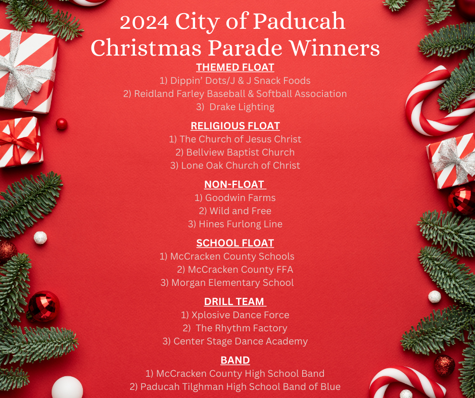 2024 Christmas Parade winners