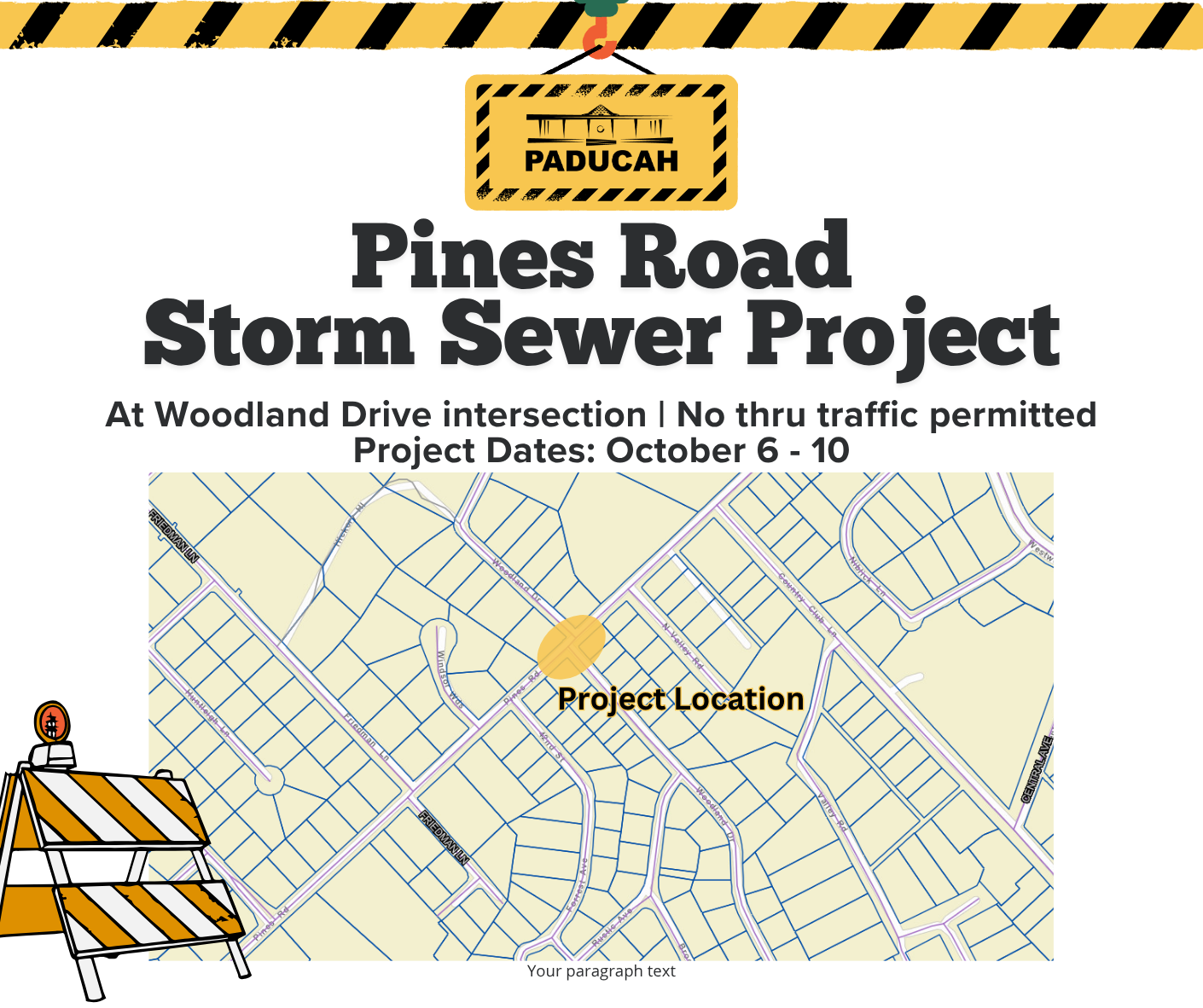 map showing project area